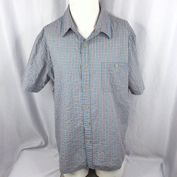 G.H. Bass & Co. Plaid Shirt Mens Size XL Short Sleeve Button Down - Picture 1 of 7